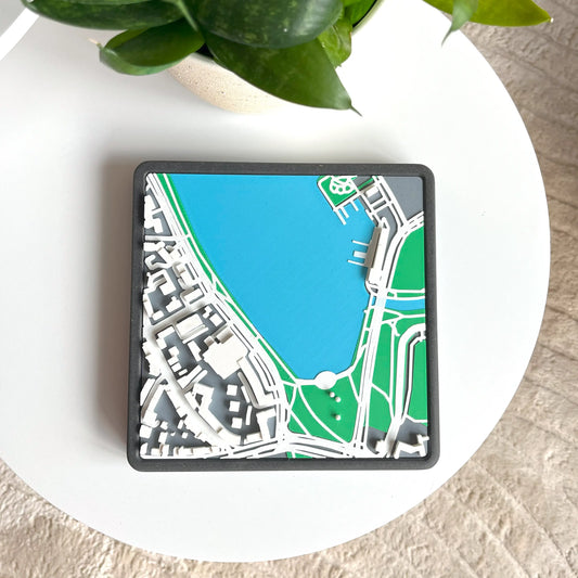 Münster in 3D: Aasee – 3D-Druck Stadtmodell