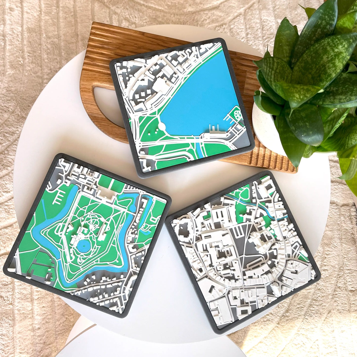Münster in 3D: 3er Set – 3D-Druck Stadtmodell