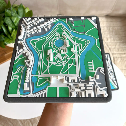 Münster in 3D: Schloss – 3D-Druck Stadtmodell