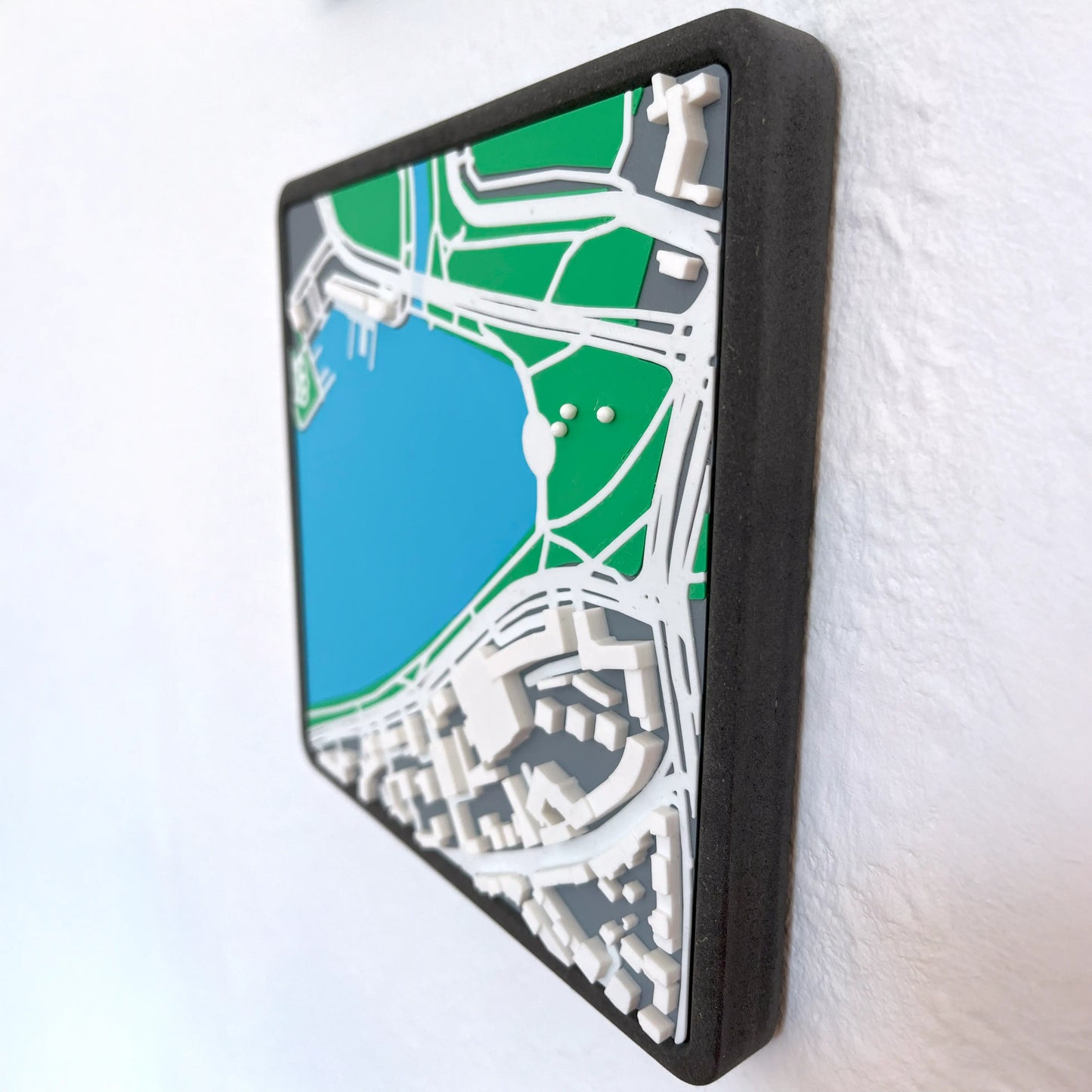 Münster in 3D: Aasee – 3D-Druck Stadtmodell