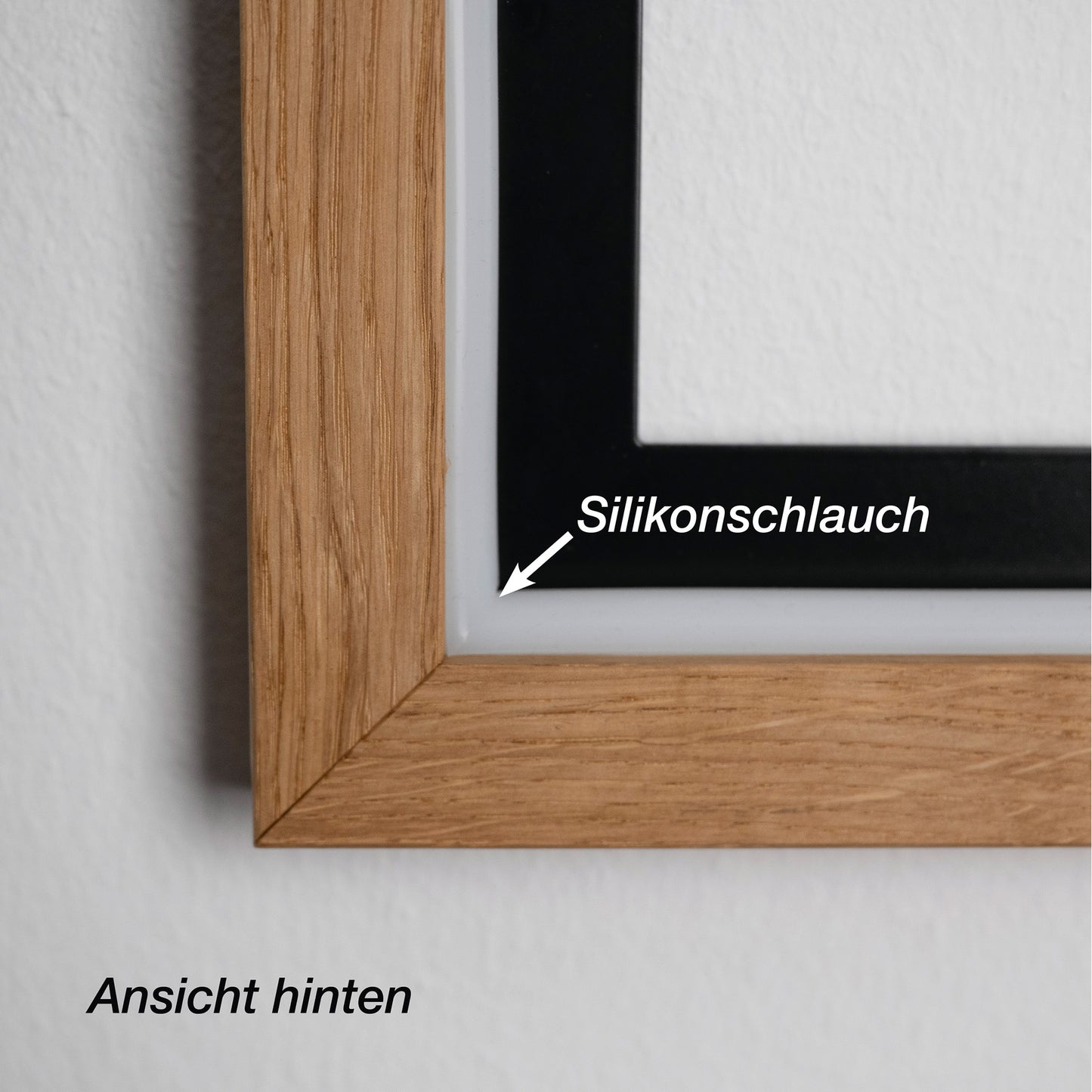 Herren des Waldes- Prismis LED Wandkunst aus Stahl und Eiche - Hirsch & Eule