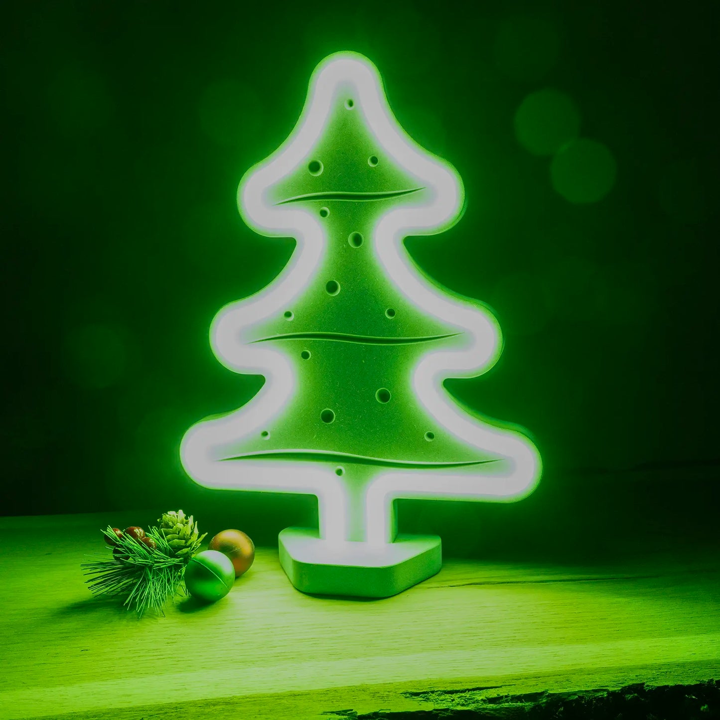 Lignulux DUAL-COLOR Weihnachts Duo – LED Lampen-Set Valchromat