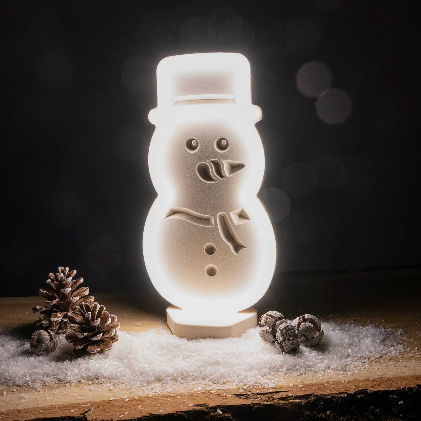 Lignulux DUAL-COLOR Sam der Schneemann – LED Lampe