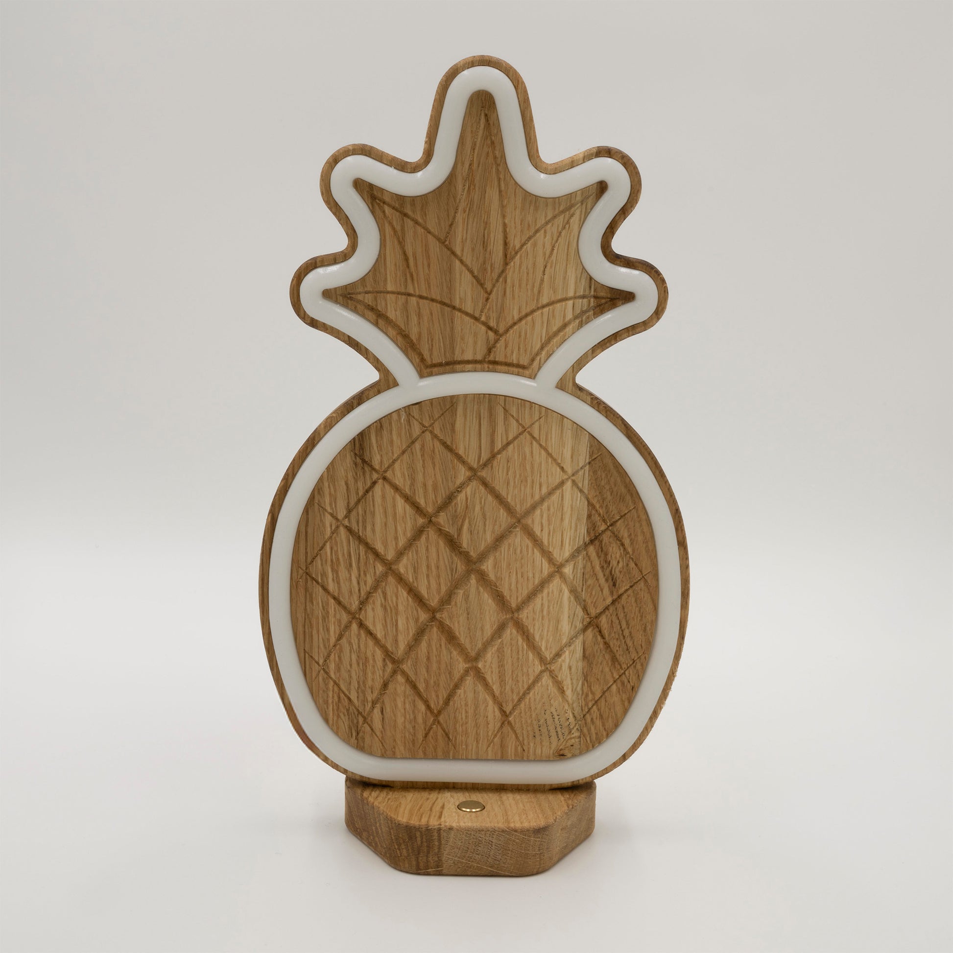 Lignulux Dual-Color LED Lampe - Anna die Ananas - Ausgeschaltet