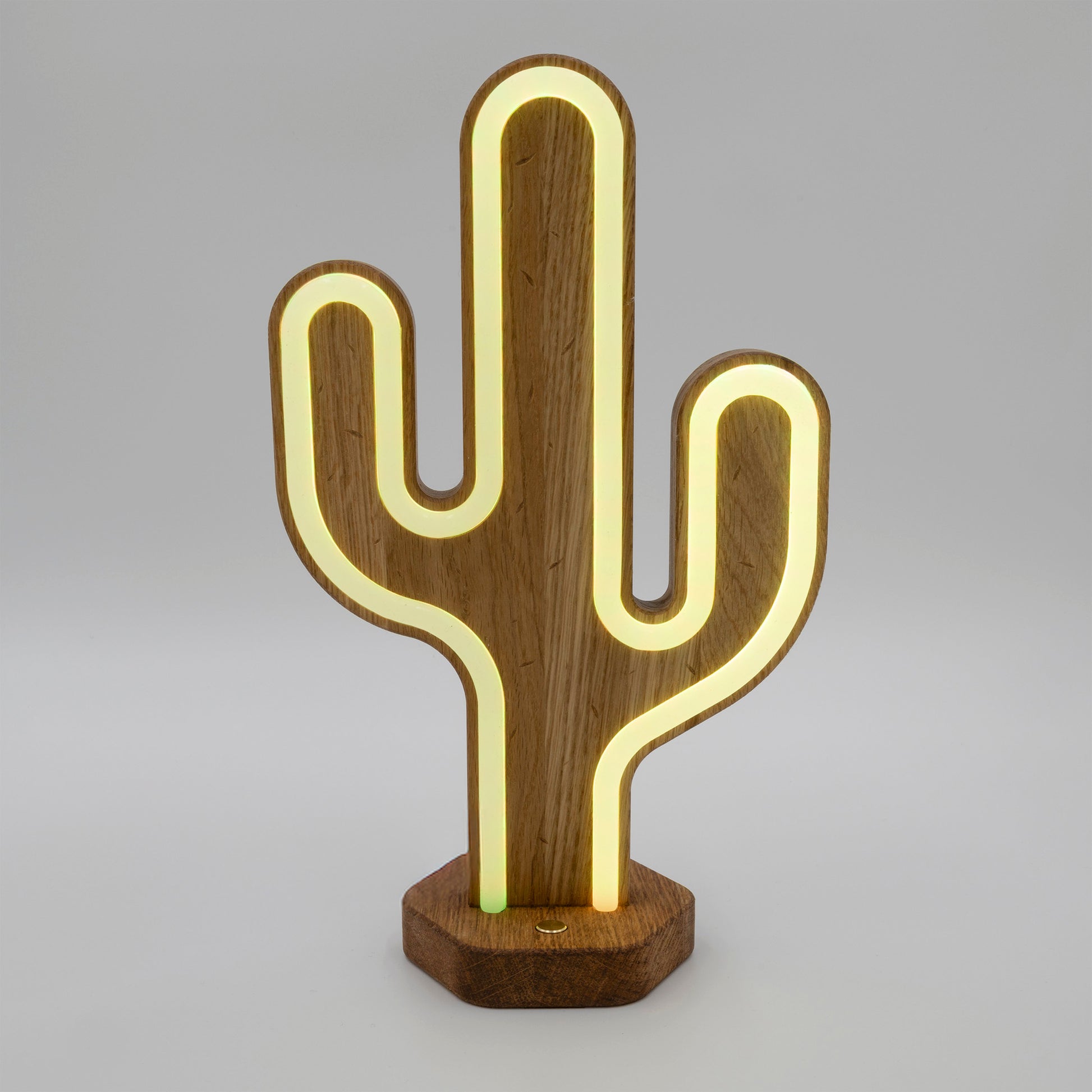 Lignulux Dual-Color LED Lampe - Kurt der Kaktus - Farbmischung