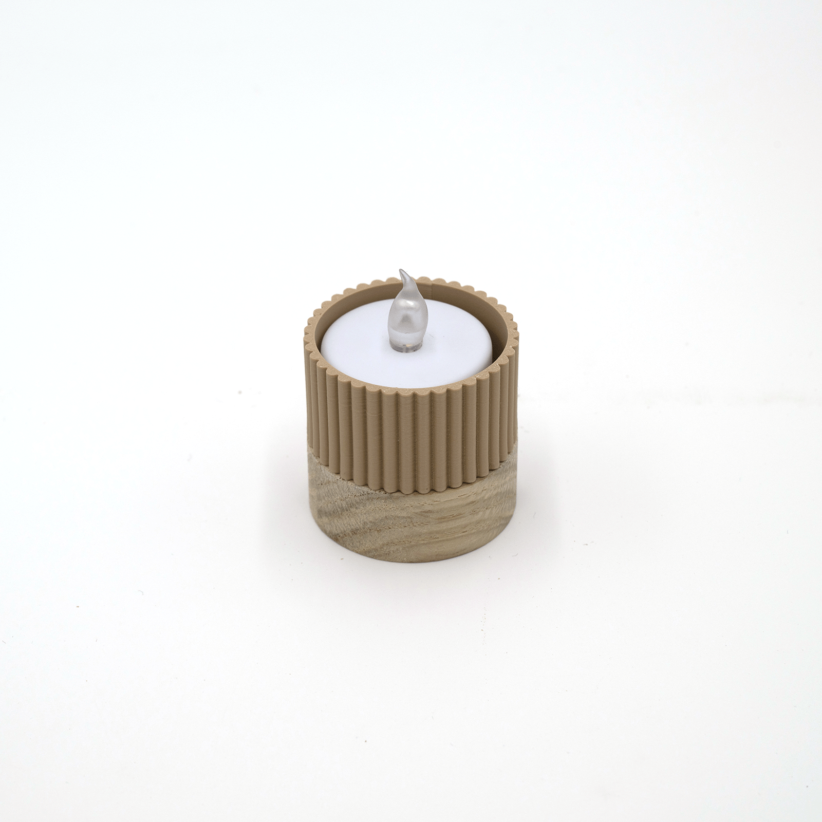 Columina "Riffled"  – Design LED-Teelichthalter von der Factory