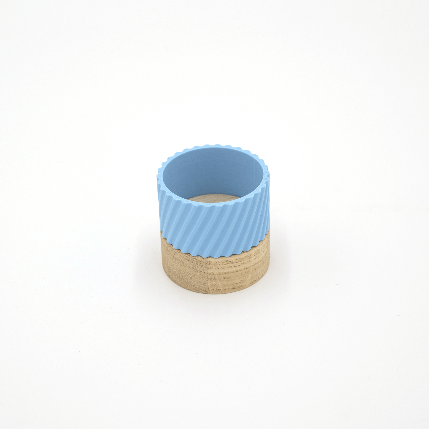 Columina "Curvy" – Design LED-Teelichthalter aus Holz und 3D-Druck
