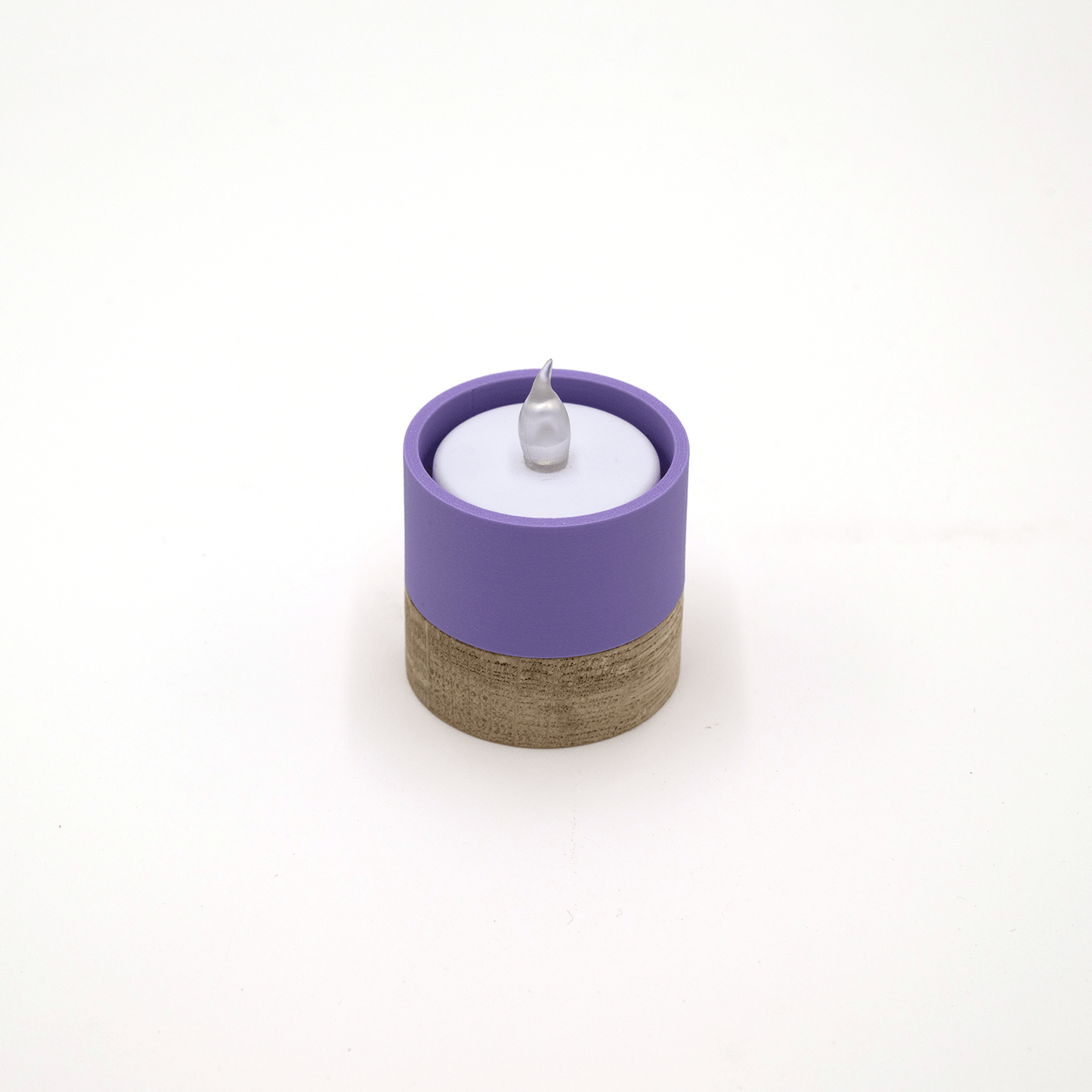 Columina "Pure" – Design LED-Teelichthalter aus Holz und 3D-Druck