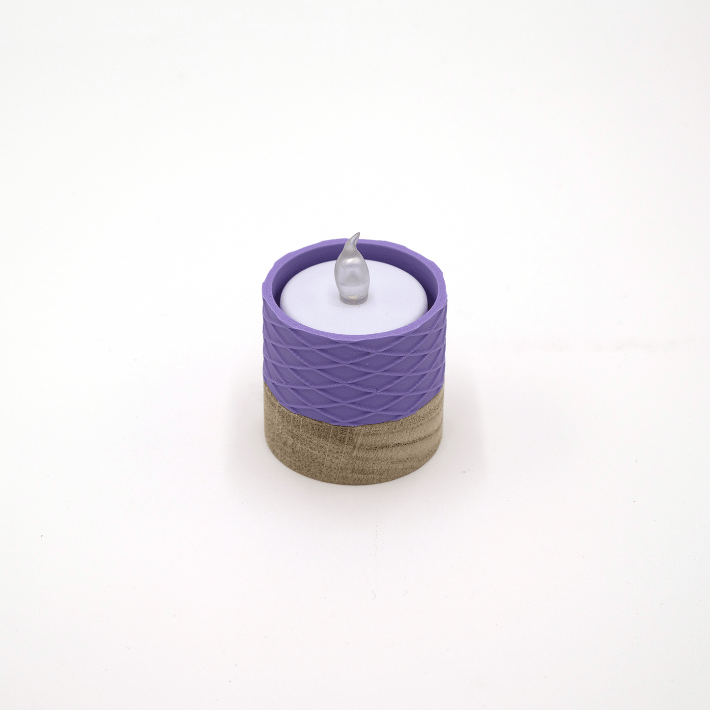 Columina "Waffles" – Design LED-Teelichthalter aus Holz und 3D-Druck