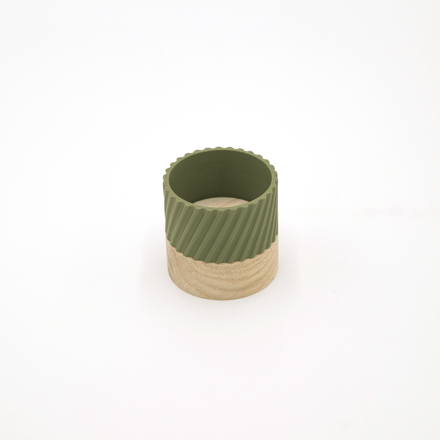 Columina "Curvy" – Design LED-Teelichthalter aus Holz und 3D-Druck