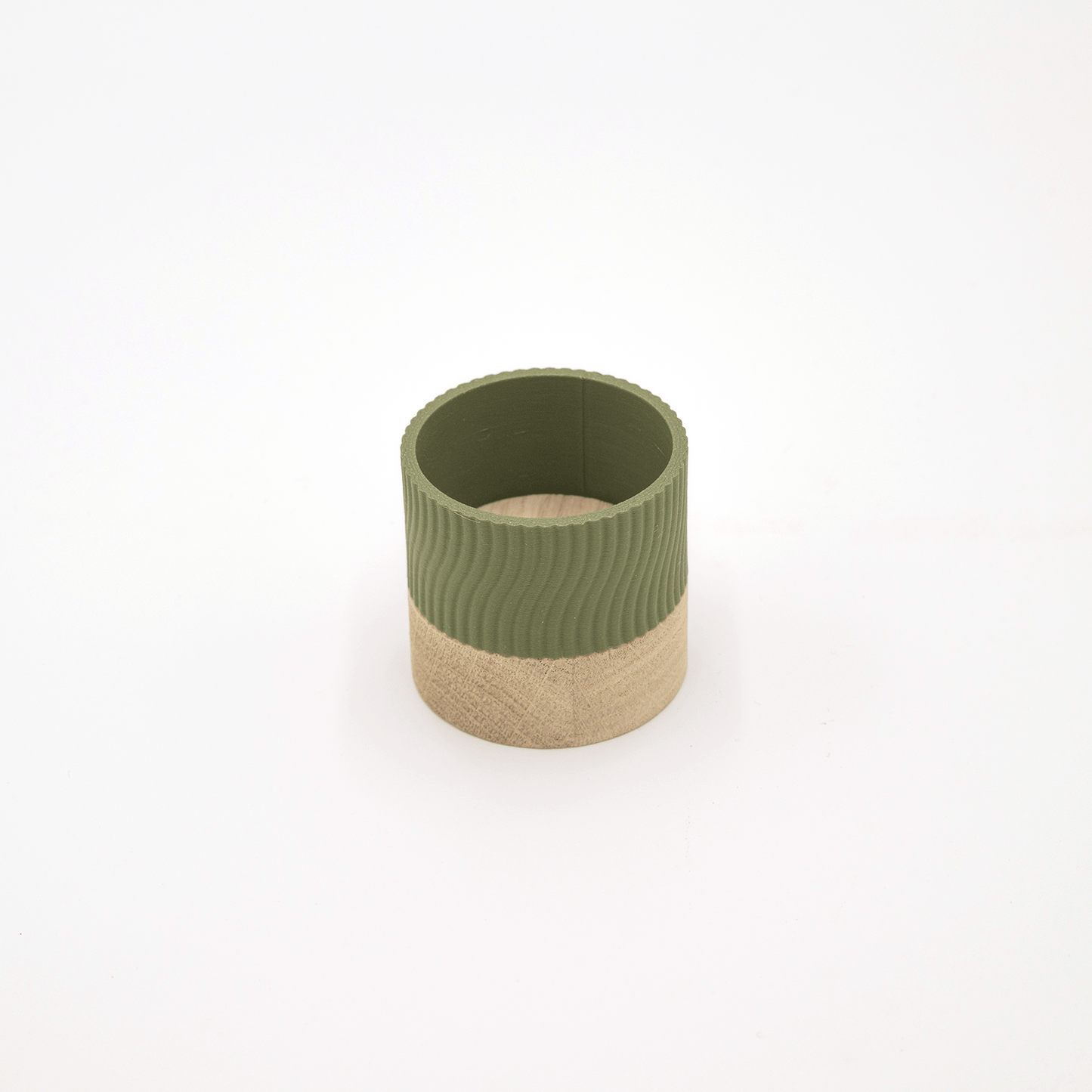 Columina "Wavy" – Design LED-Teelichthalter aus Holz und 3D-Druck