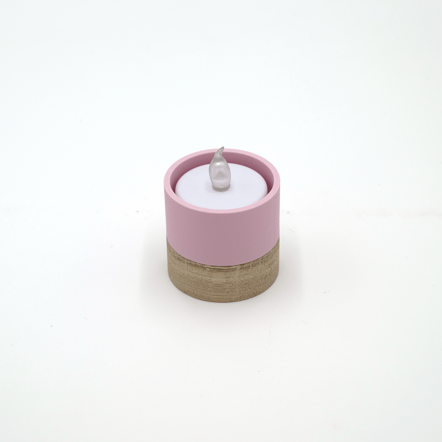 Columina "Pure" – Design LED-Teelichthalter aus Holz und 3D-Druck