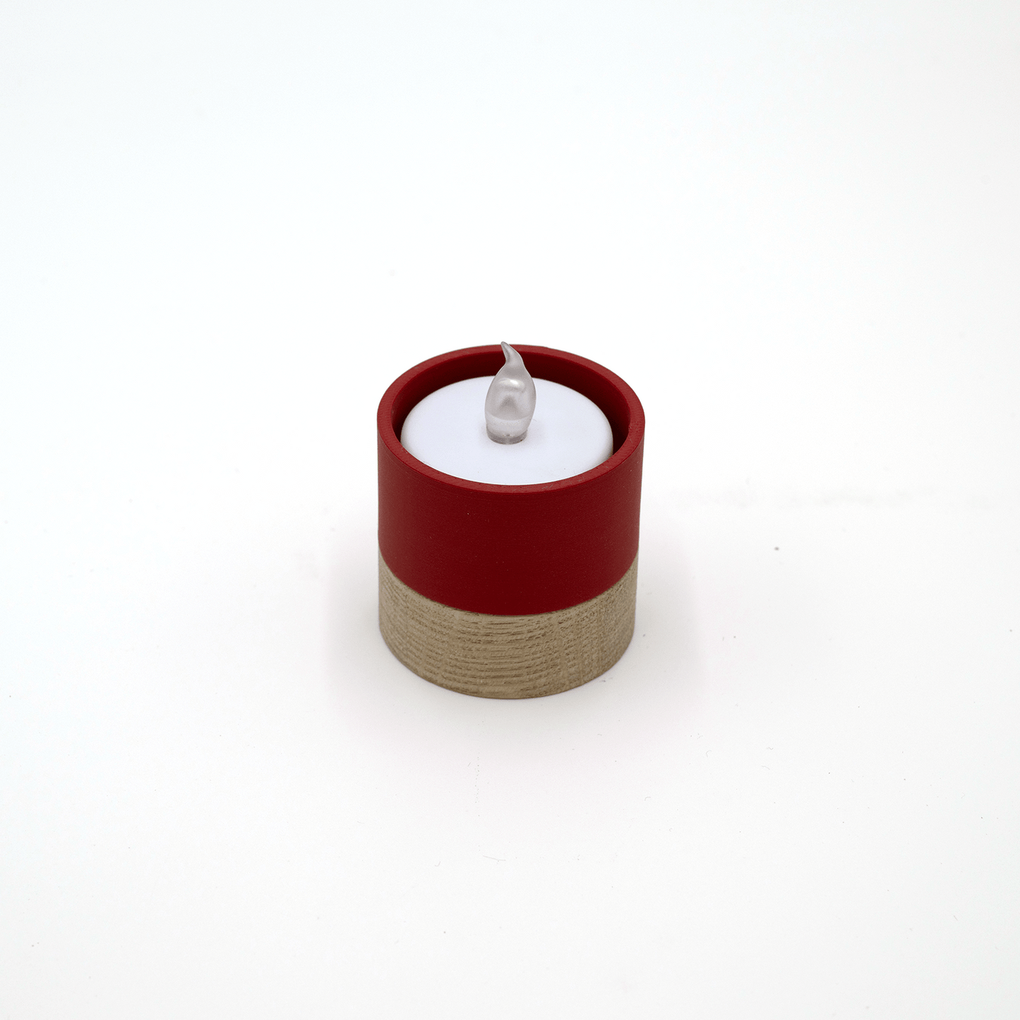 Columina "Pure" – Design LED-Teelichthalter aus Holz und 3D-Druck