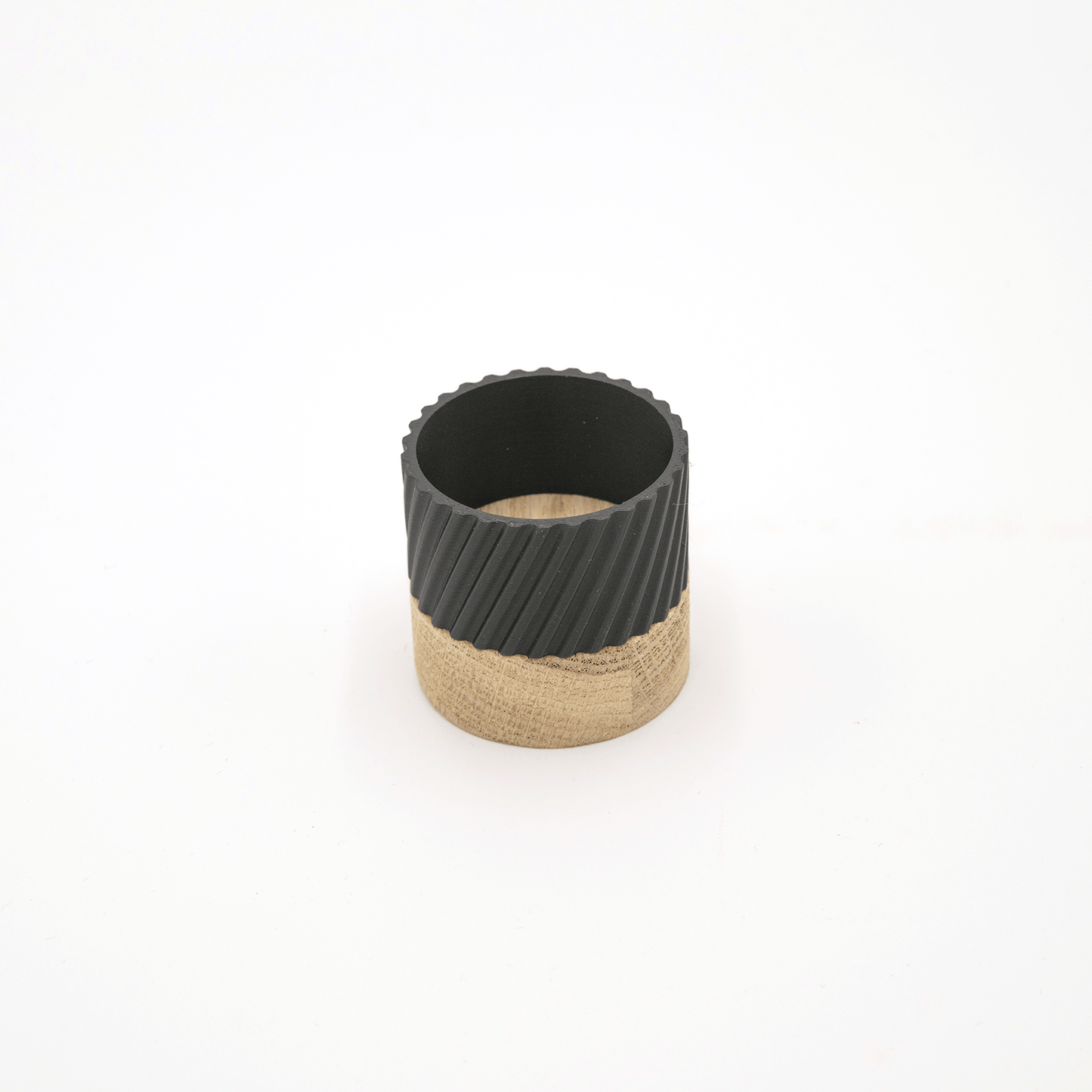 Columina "Curvy" – Design LED-Teelichthalter aus Holz und 3D-Druck