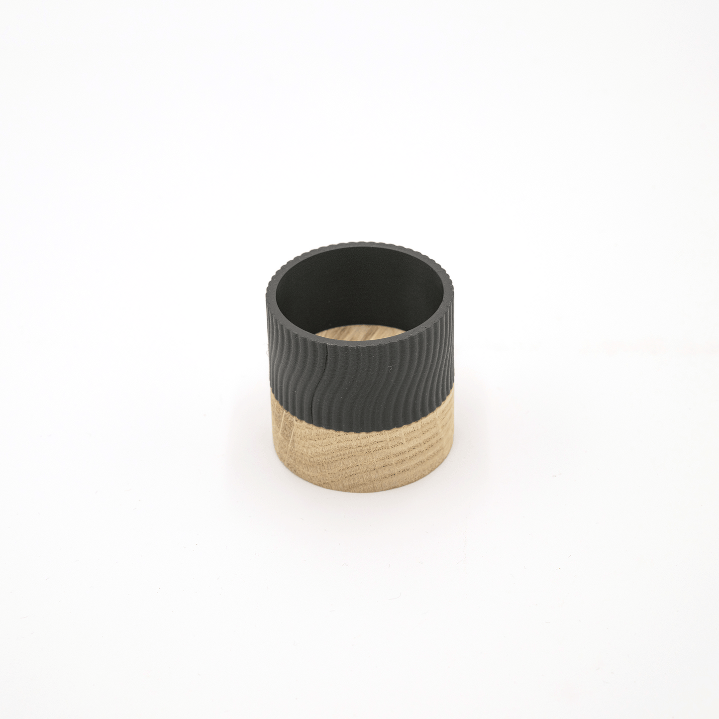 Columina "Wavy" – Design LED-Teelichthalter aus Holz und 3D-Druck