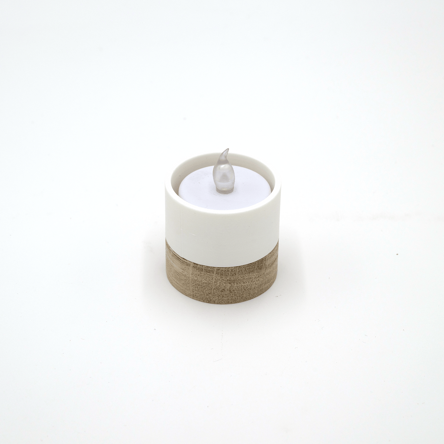 Columina "Pure" – Design LED-Teelichthalter aus Holz und 3D-Druck