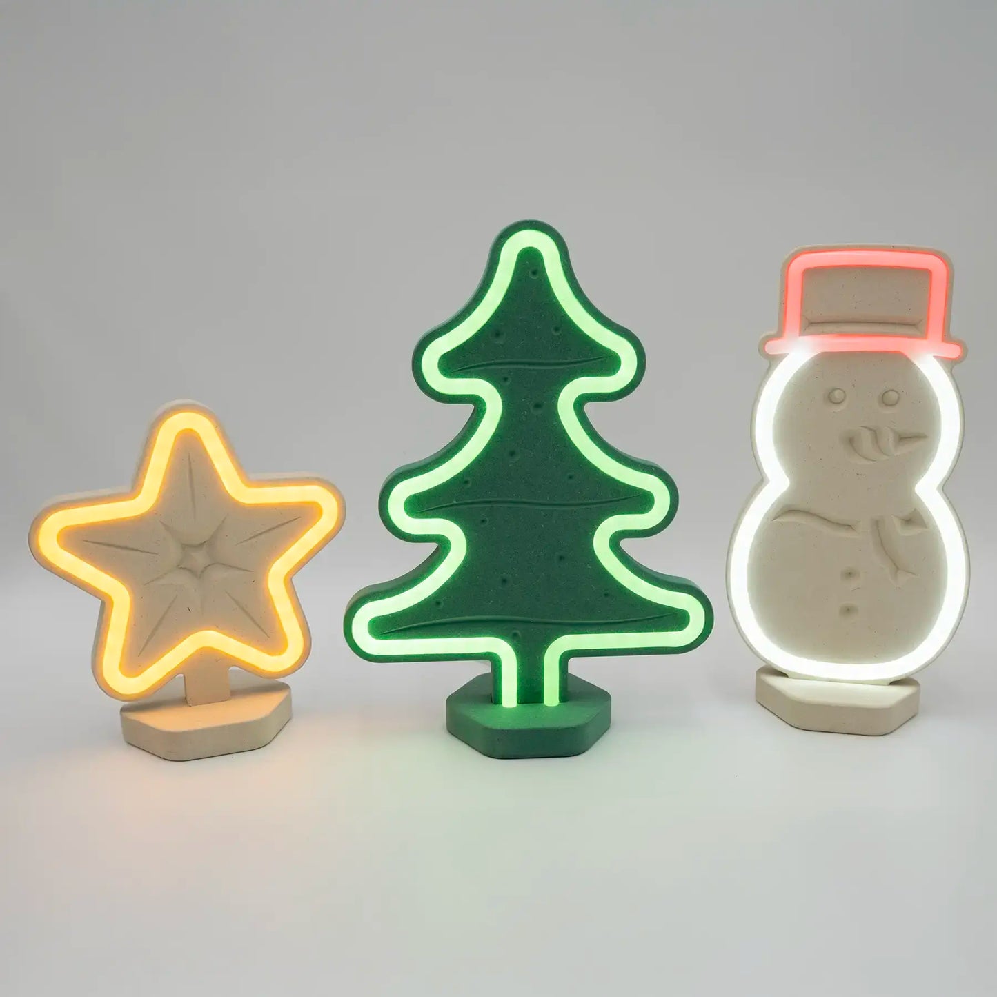 Lignulux DUAL-COLOR Weihnachts Trio – LED Lampen-Set Valchromat
