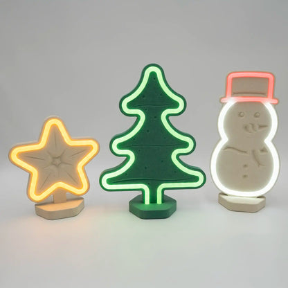 Lignulux DUAL-COLOR Weihnachts Trio – LED Lampen-Set Valchromat