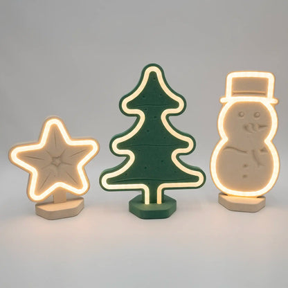 Lignulux DUAL-COLOR Weihnachts Trio – LED Lampen-Set Valchromat