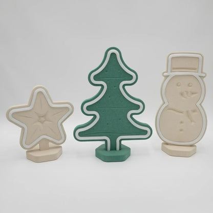 Lignulux DUAL-COLOR Weihnachts Trio – LED Lampen-Set Valchromat