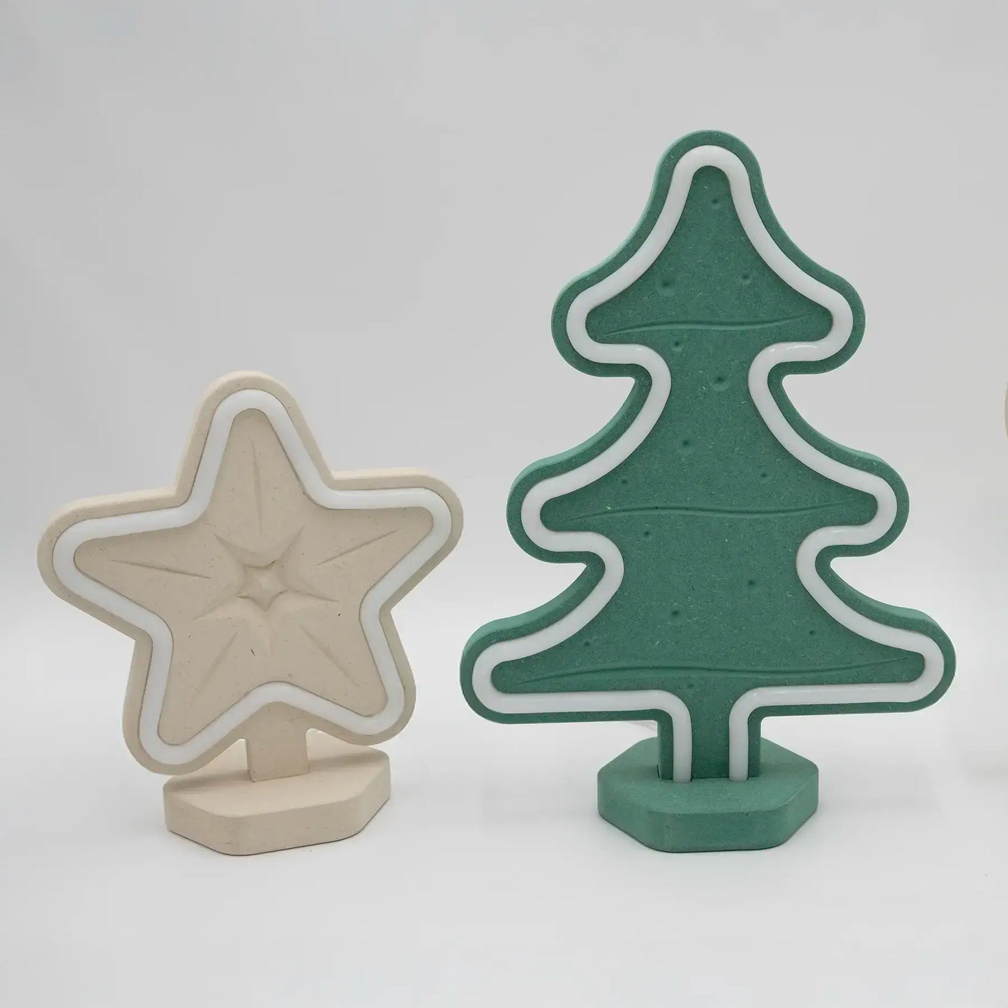 Lignulux DUAL-COLOR Weihnachts Duo – LED Lampen-Set Valchromat