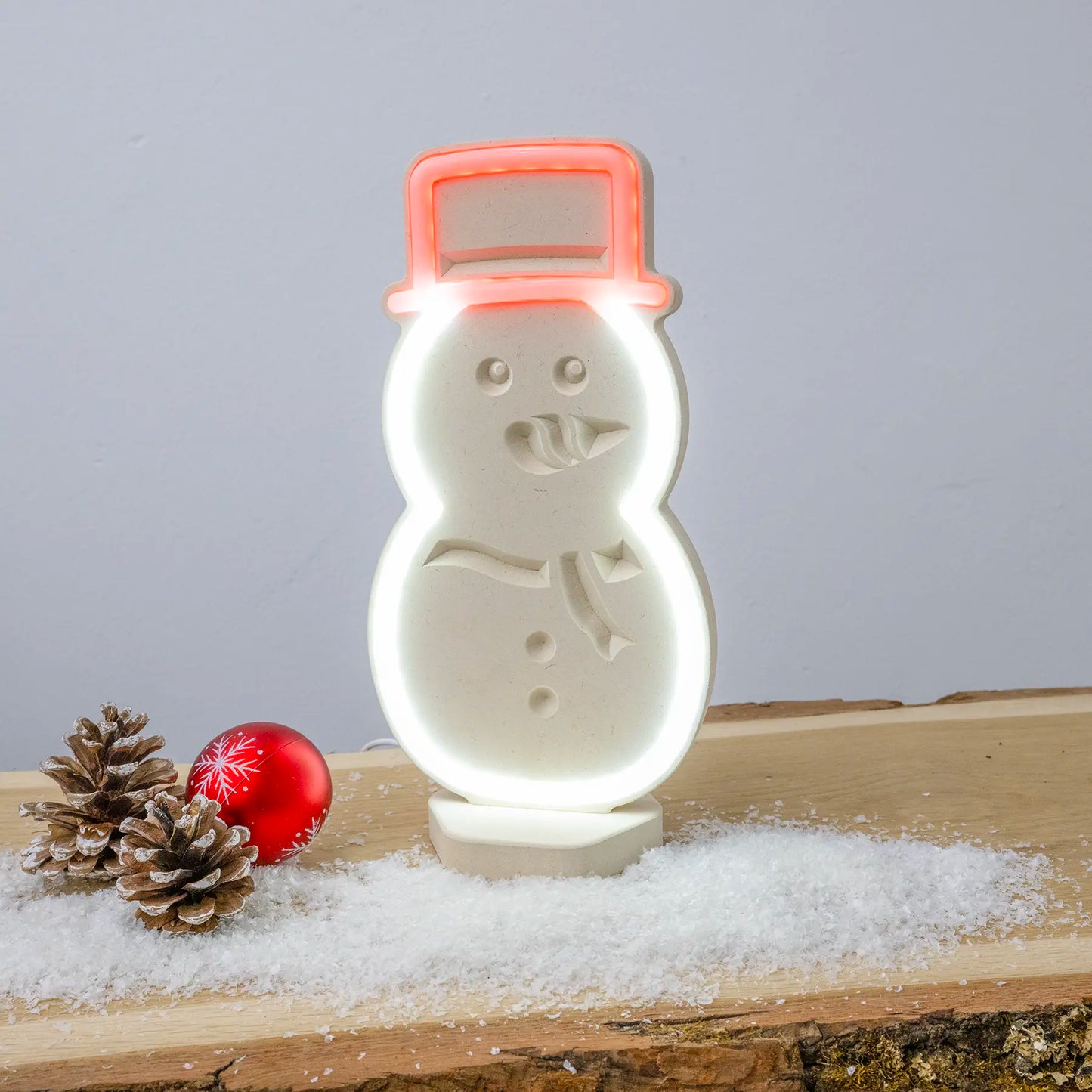 Lignulux DUAL-COLOR Sam der Schneemann – LED Lampe