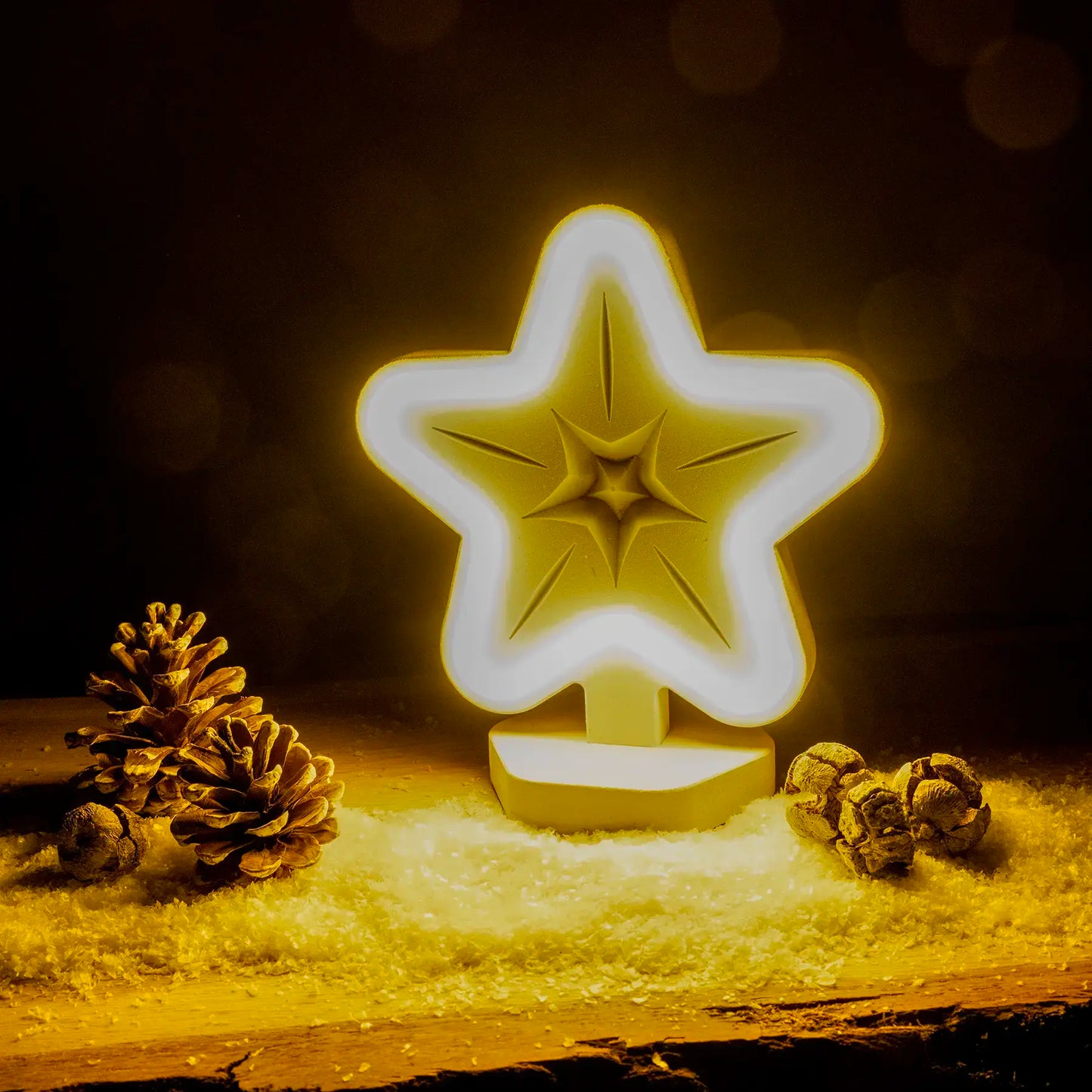 Lignulux DUAL-COLOR Leo der leuchtende Stern – LED Lampe