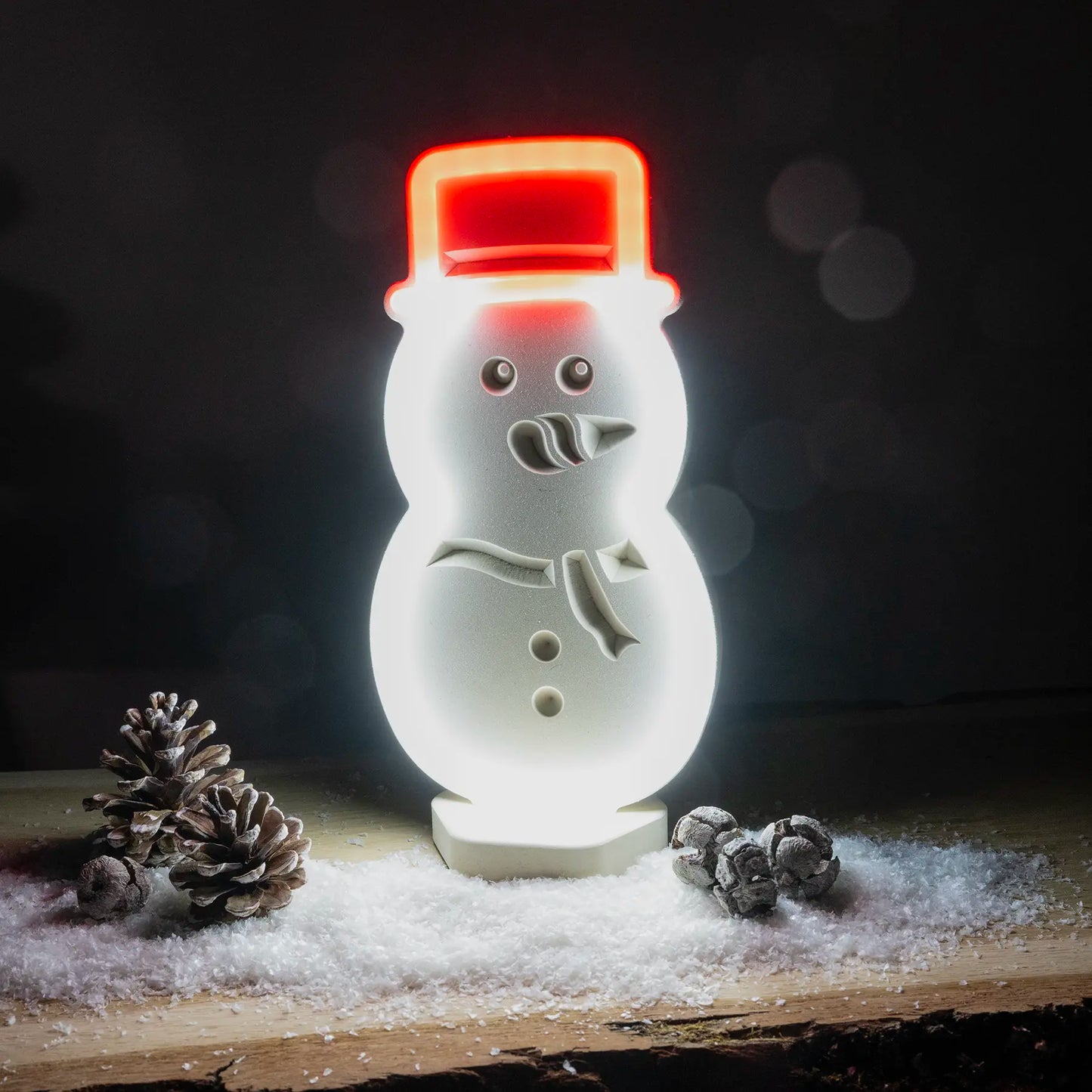 Lignulux DUAL-COLOR Sam der Schneemann – LED Lampe