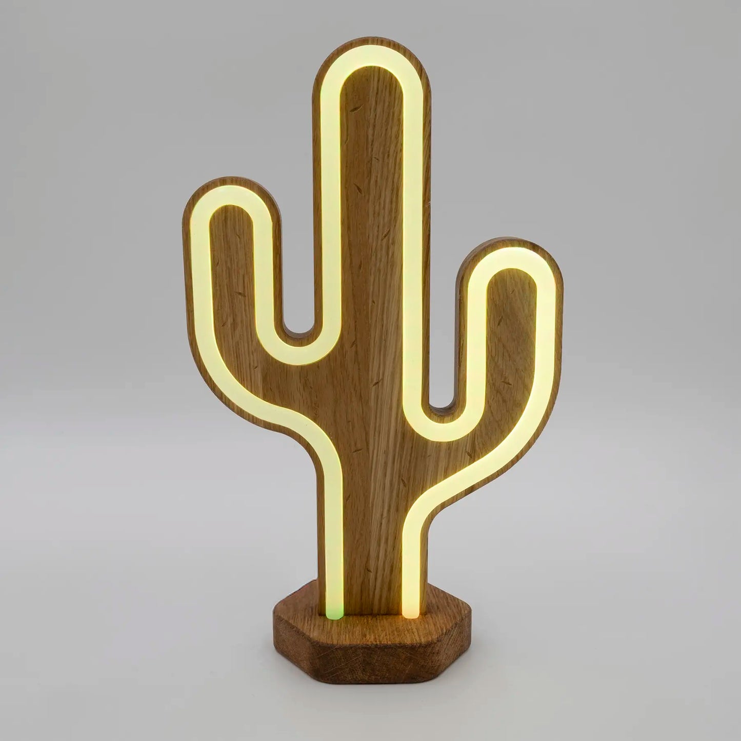 Lignulux DUAL-COLOR Kurt der Kaktus – LED Neonlampe