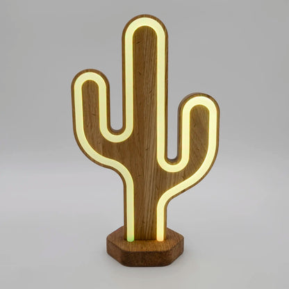 Lignulux DUAL-COLOR Kurt der Kaktus – LED Neonlampe