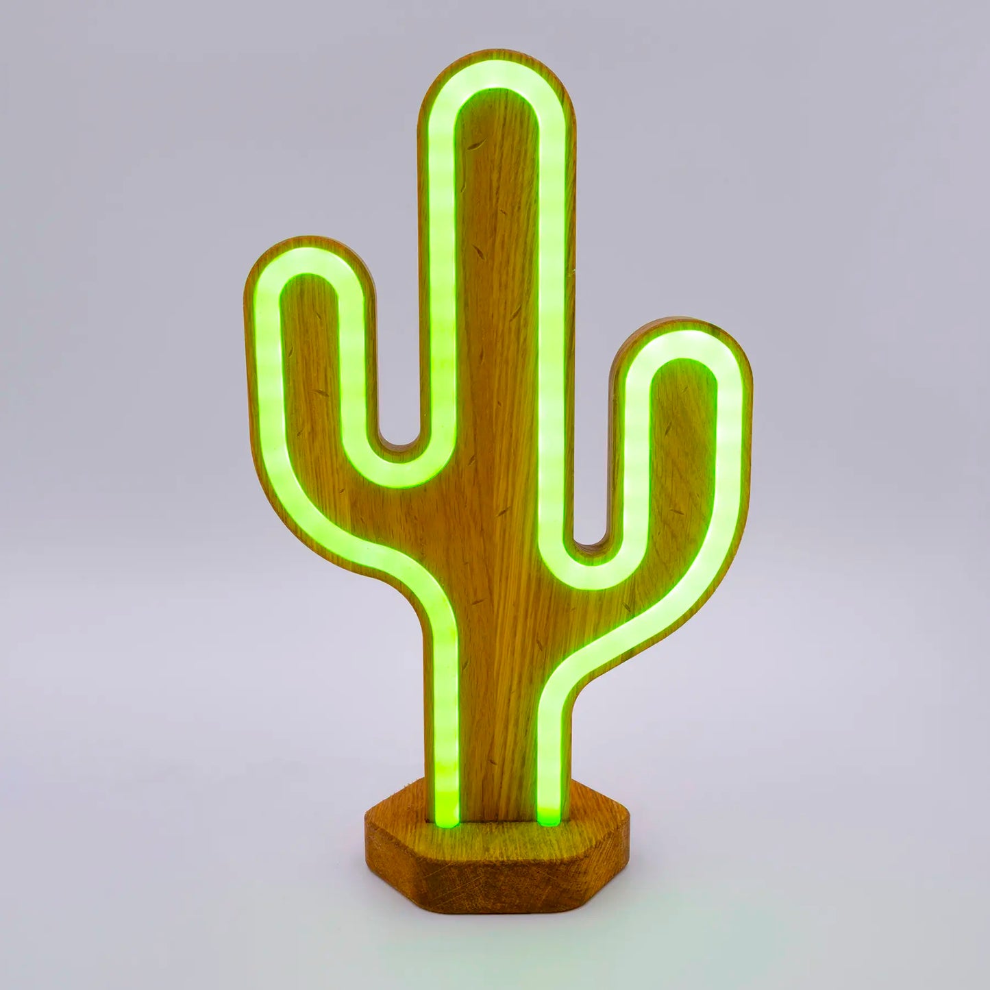 Lignulux DUAL-COLOR Kurt der Kaktus – LED Neonlampe