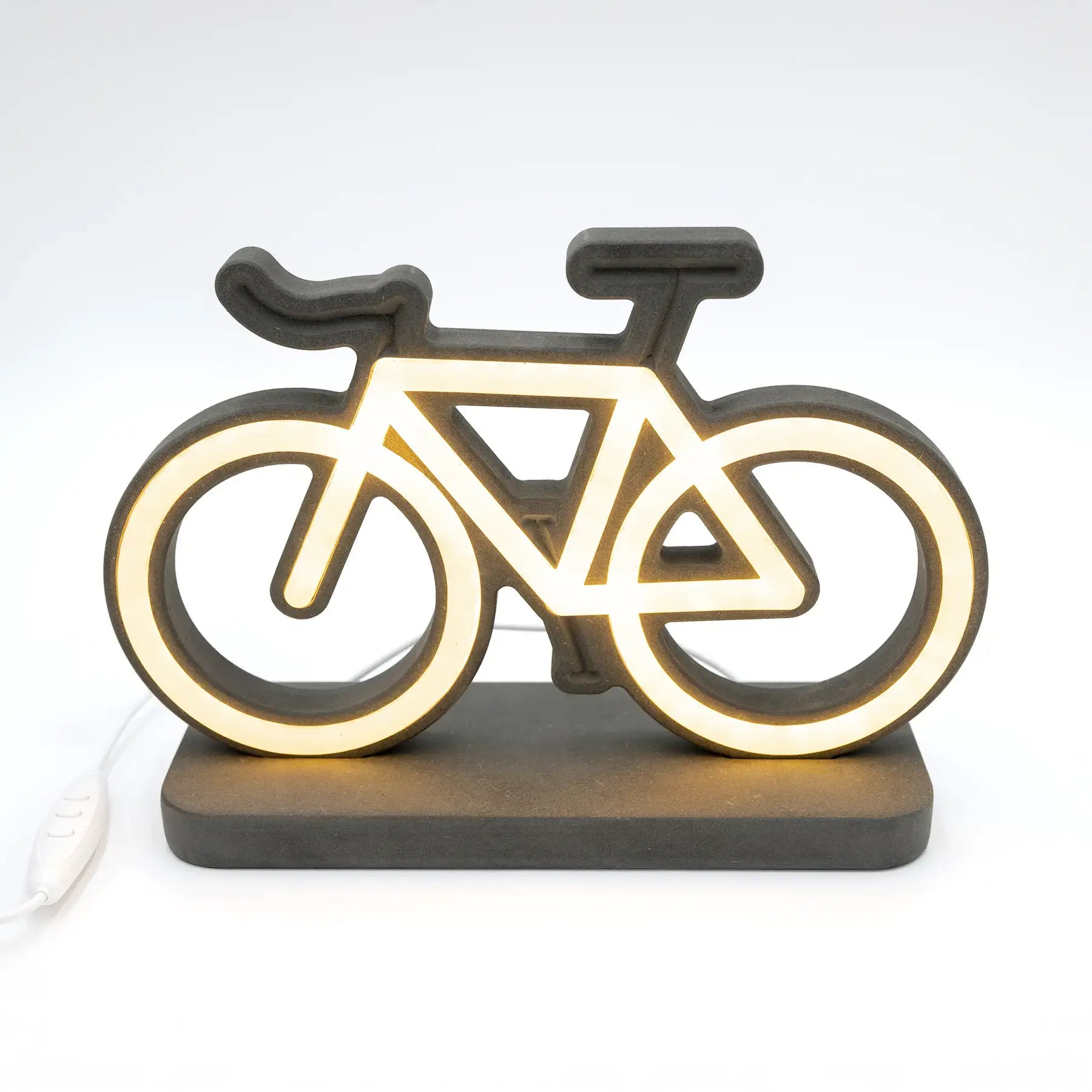 Lena die Leeze Fahrrad Lampe – Rennrad Lampe aus schwarzgrauem Valchromat – von der Factory
