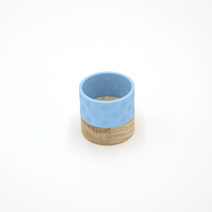 Columina "Bubbles"  – Design LED-Teelichthalter aus Holz und 3D-Druck