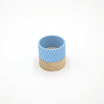 Columina "Curvy"  – Design LED-Teelichthalter aus Holz und 3D-Druck