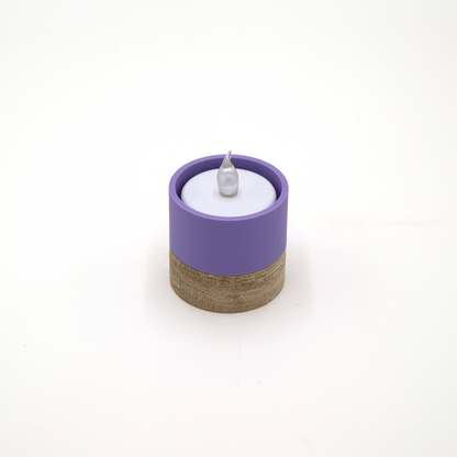 Columina "Pure"  – Design LED-Teelichthalter aus Holz und 3D-Druck
