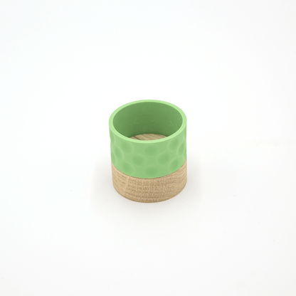 Columina "Bubbles"  – Design LED-Teelichthalter aus Holz und 3D-Druck