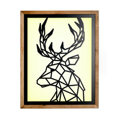 Prismis Wireframe Wall Art – Deer