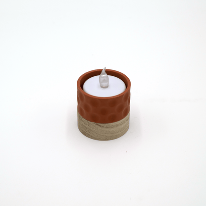 Columina "Bubbles"  – Design LED-Teelichthalter aus Holz und 3D-Druck