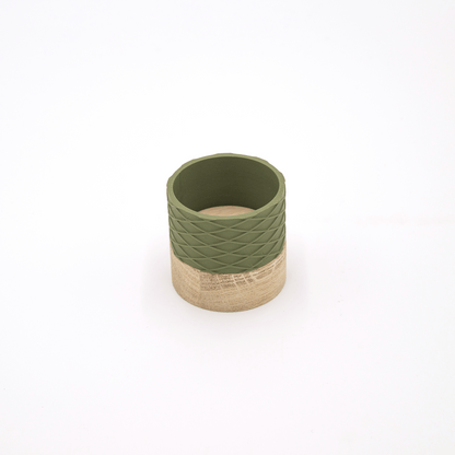 Columina "Waffles"  – Design LED-Teelichthalter aus Holz und 3D-Druck