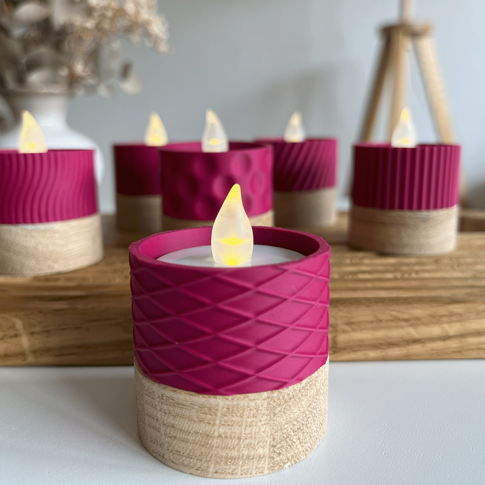 Columina "Waffles"  – Design LED-Teelichthalter von der Factory