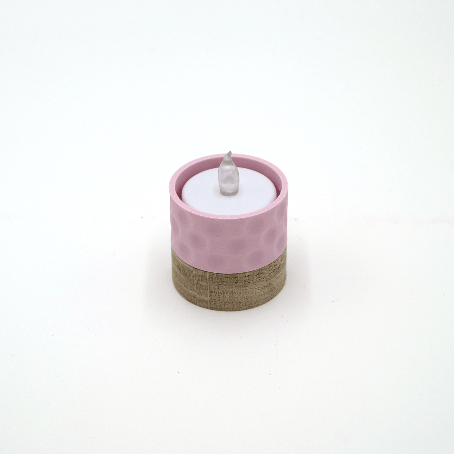 Columina "Bubbles"  – Design LED-Teelichthalter aus Holz und 3D-Druck