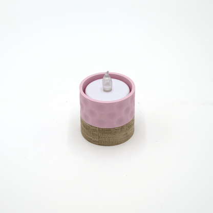 Columina "Bubbles"  – Design LED-Teelichthalter aus Holz und 3D-Druck