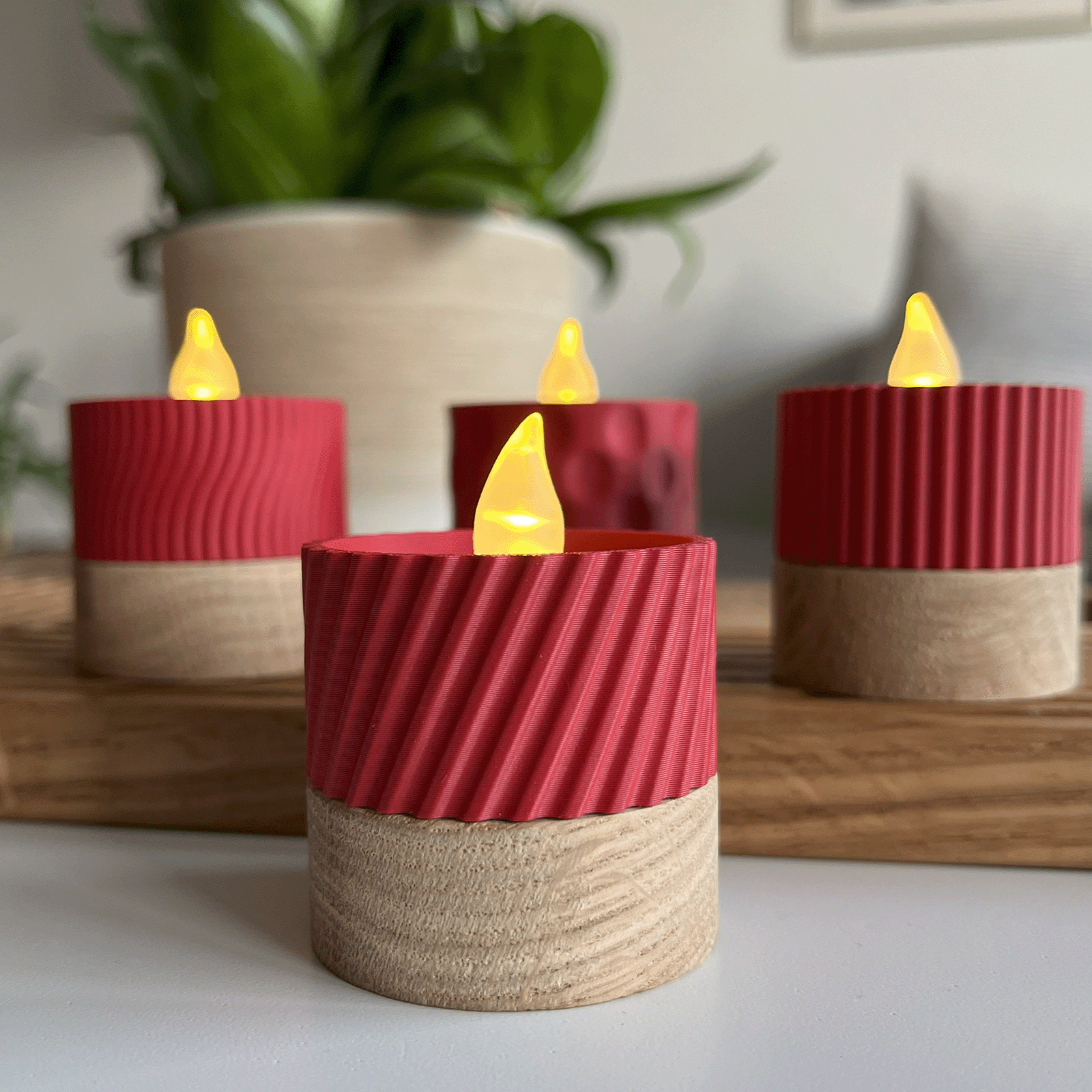 Columina "Curvy"  – Design LED-Teelichthalter von der Factory