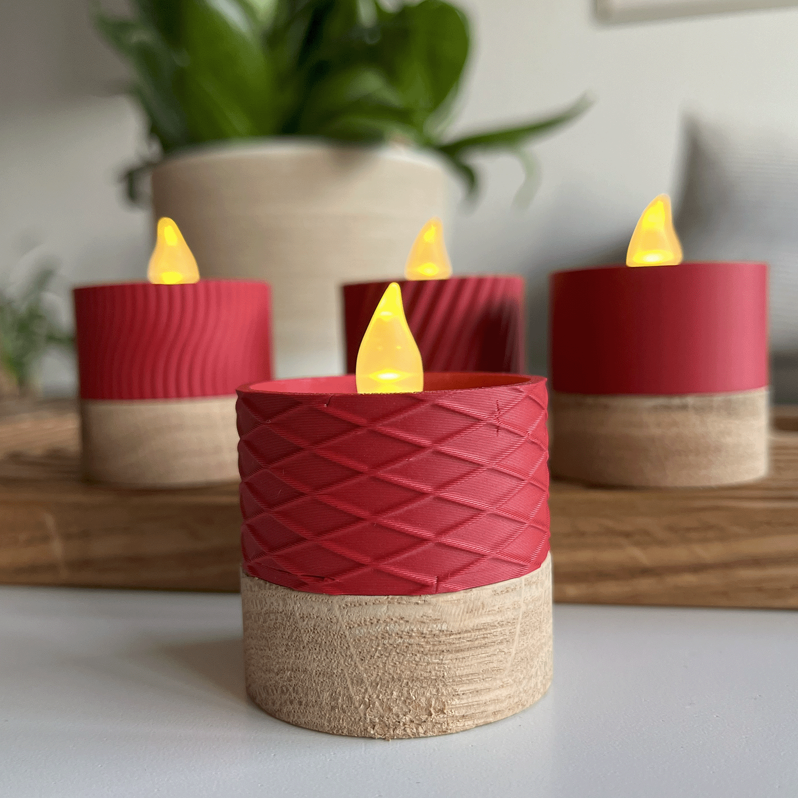 Columina "Waffles"  – Design LED-Teelichthalter von der Factory