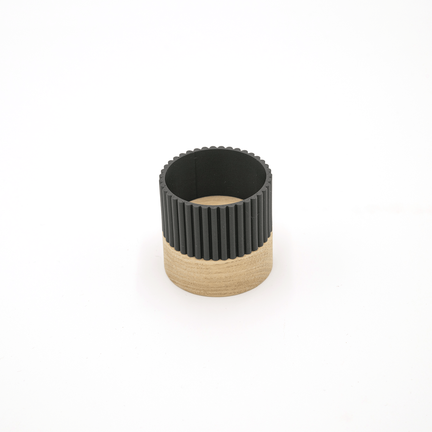 Columina "Riffled"  – Design LED-Teelichthalter aus Holz und 3D-Druck
