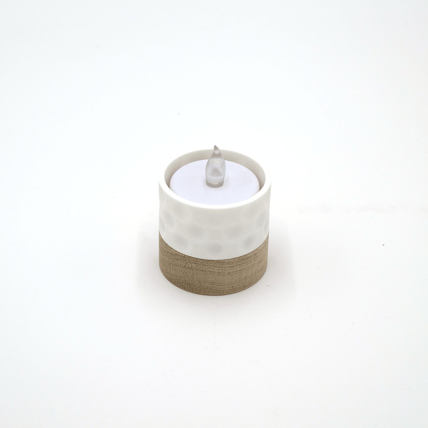 Columina "Bubbles"  – Design LED-Teelichthalter aus Holz und 3D-Druck